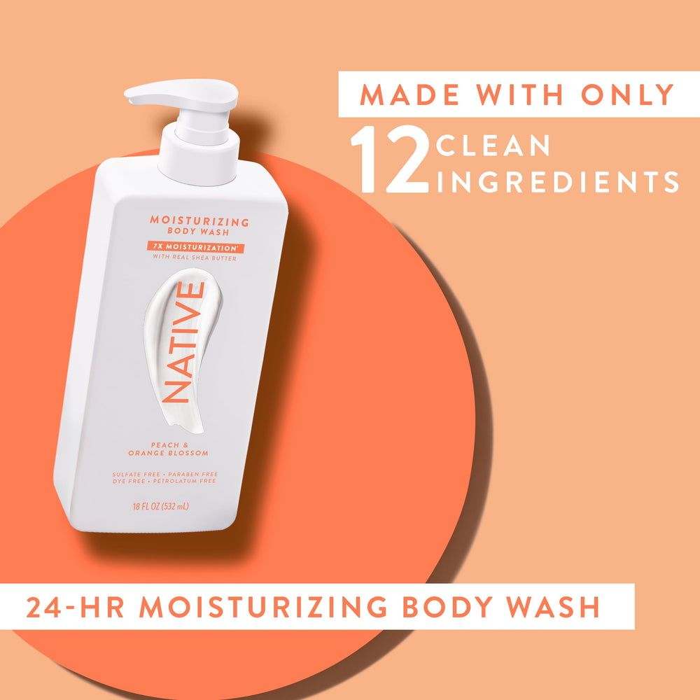 Sulfate-free and dye-free label visible on Native product packaging