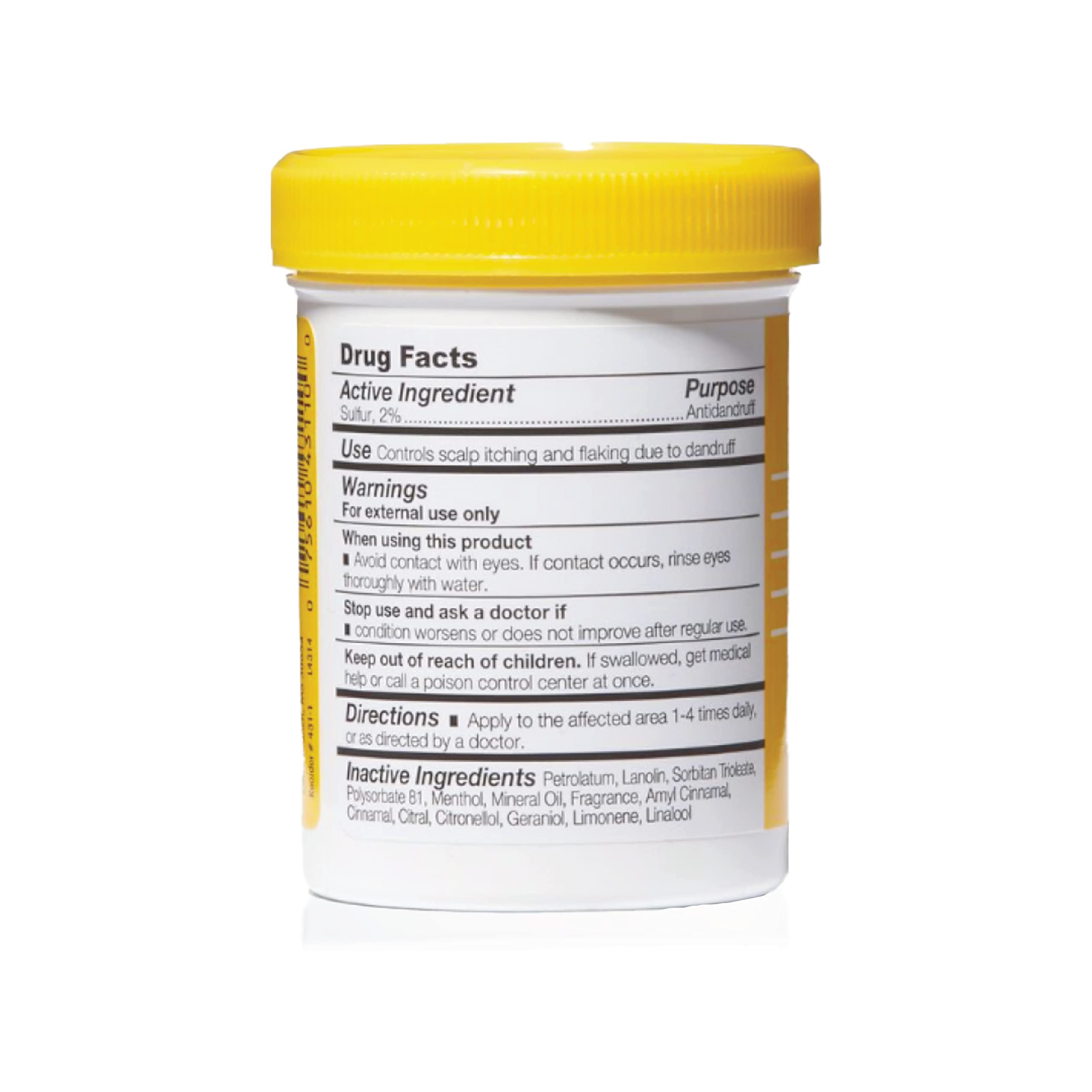 Sulfur 8 non-greasy conditioning formula.