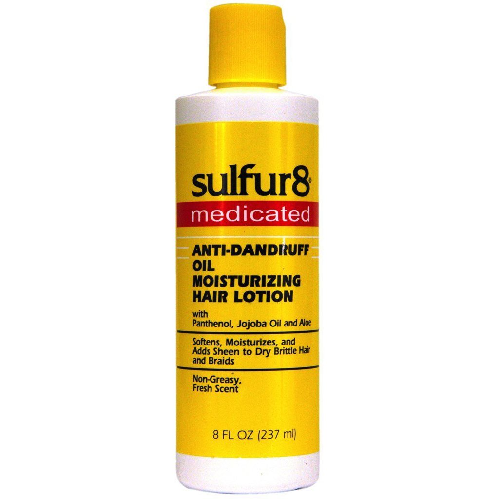 Sulfur-8 Oil Moisturizing Lotion bottle highlighting rich hydration