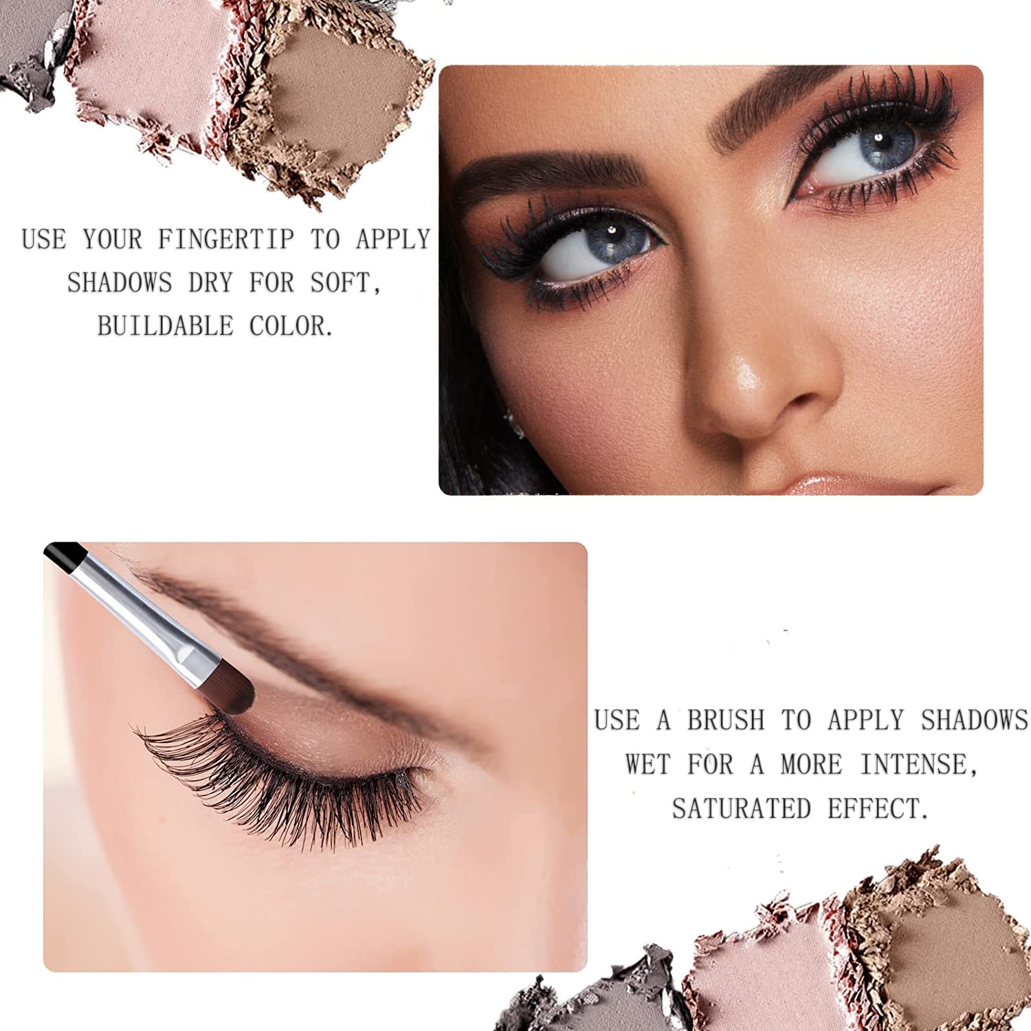 Sulily versatile shades can also be used to contour eye sockets and brows