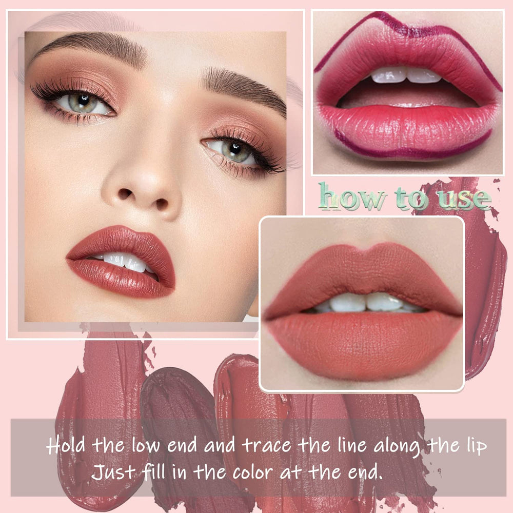 Day-to-night lip look with Sulily red shades for busy schedules.