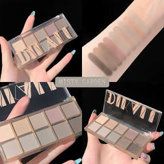 Sulily gray taupe brown matte eyeshadow delivers neutral smoky options with long-lasting color