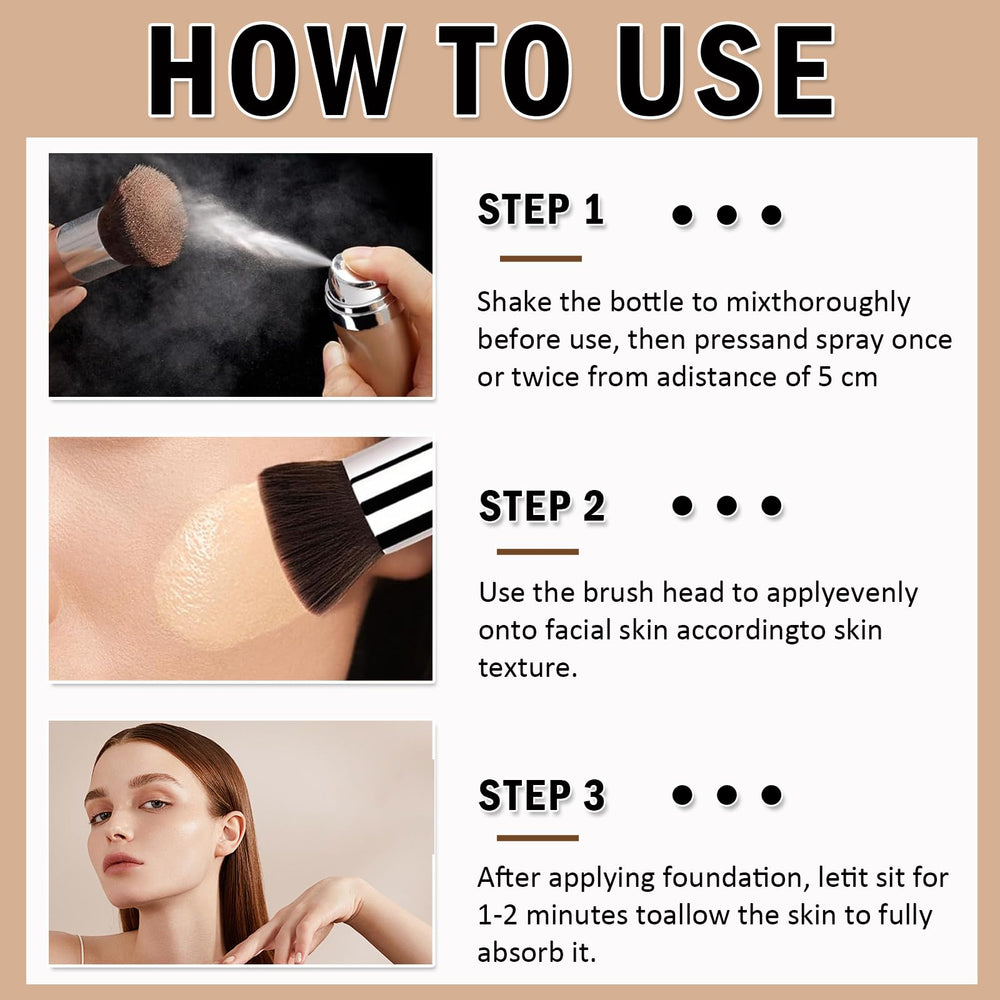 Fine micron mist from Sulily airbrush foundation for breathable coverage
