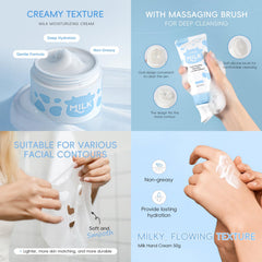 Sulily Milk Skincare Set moisturizer cream gives lasting hydration for daily wear