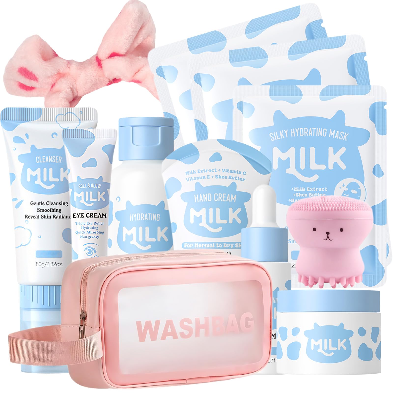 Sulily Milk Skincare Set toner bottle supports hydration during the morning routine