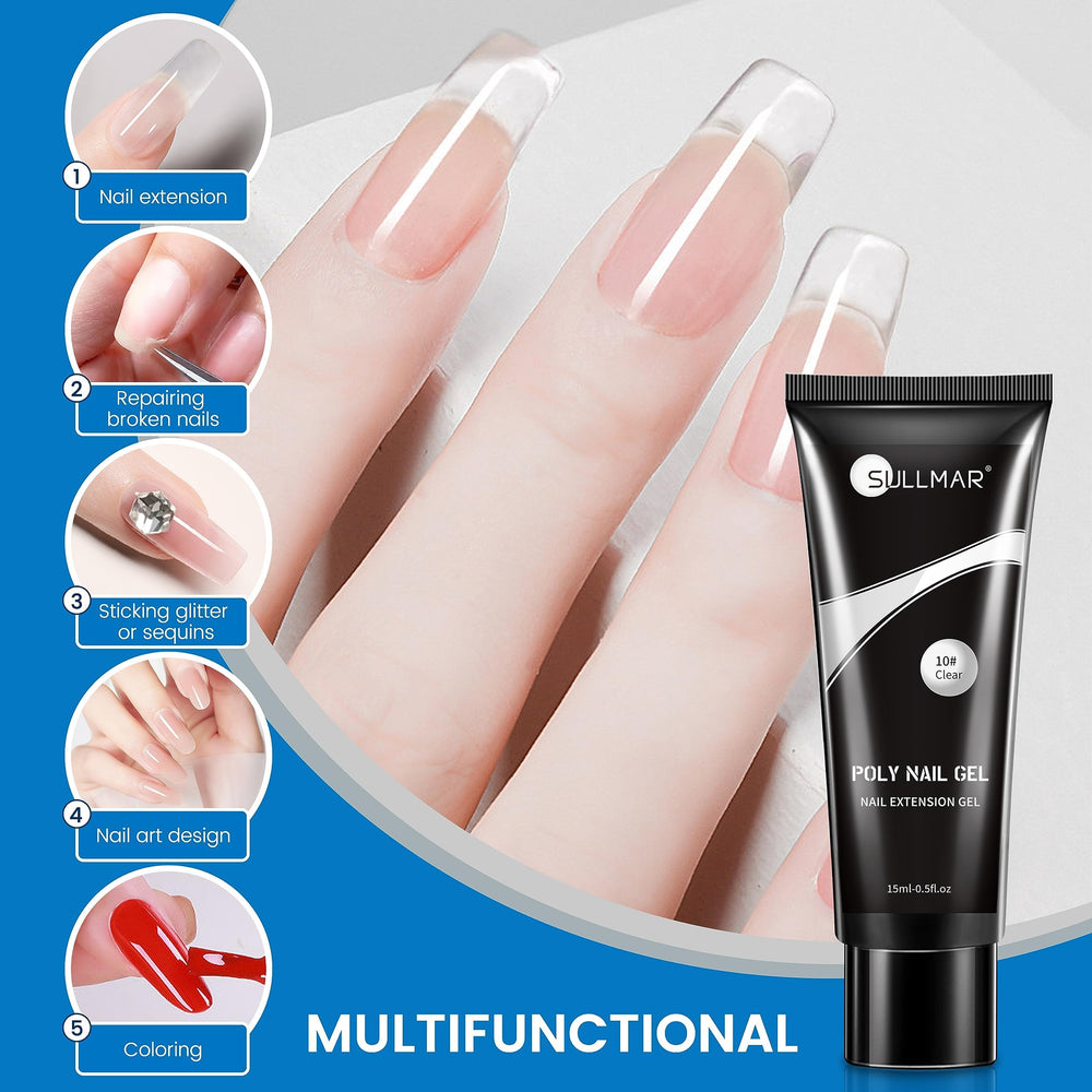 SULLMAR Nail Forms 20 pieces for precise nail extensions.