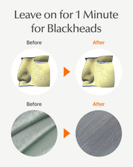 SU:M One Minute Clay Pack mask on face illustrates a 60 second treatment.