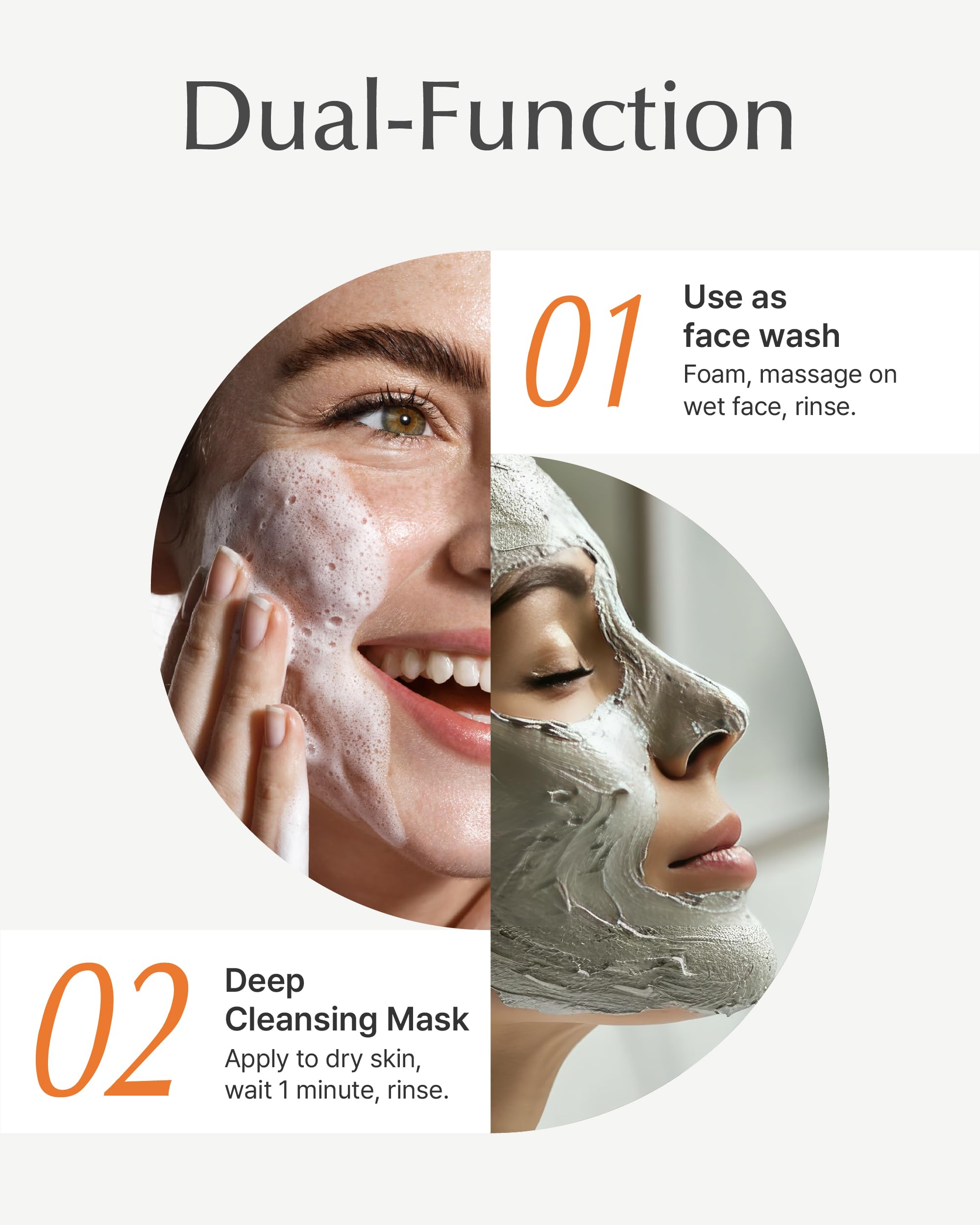 SU:M One Minute Clay Pack glowing skin after use.
