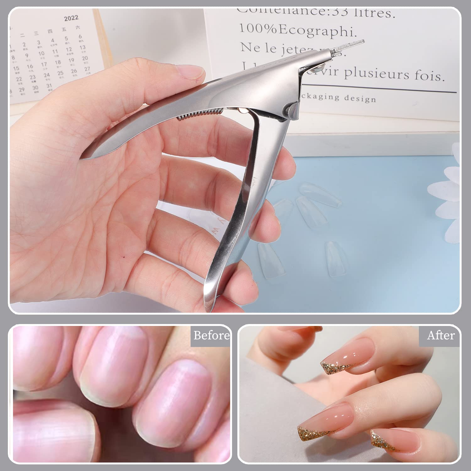 SUMAJU acrylic nail clipper disassembled blade reveals easy maintenance