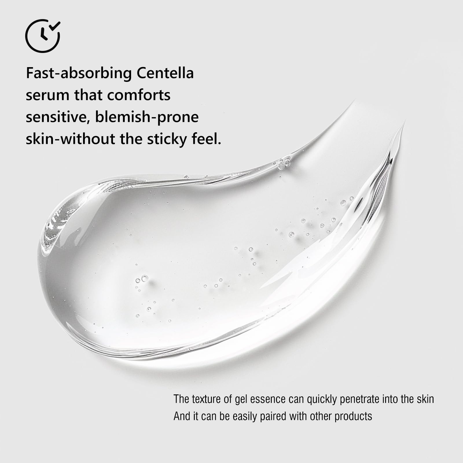 Sumax Relief Serum centella illustration highlights calming botanicals.