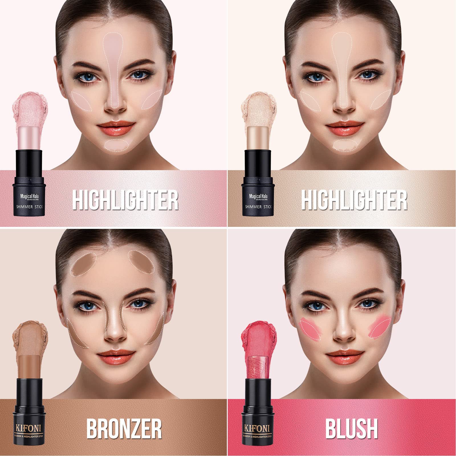 SUMEITANG blush stick close-up adds natural color to cheeks for everyday wear