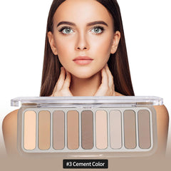 SUMEITANG compact case with matte shadows for on-the-go touch-ups.