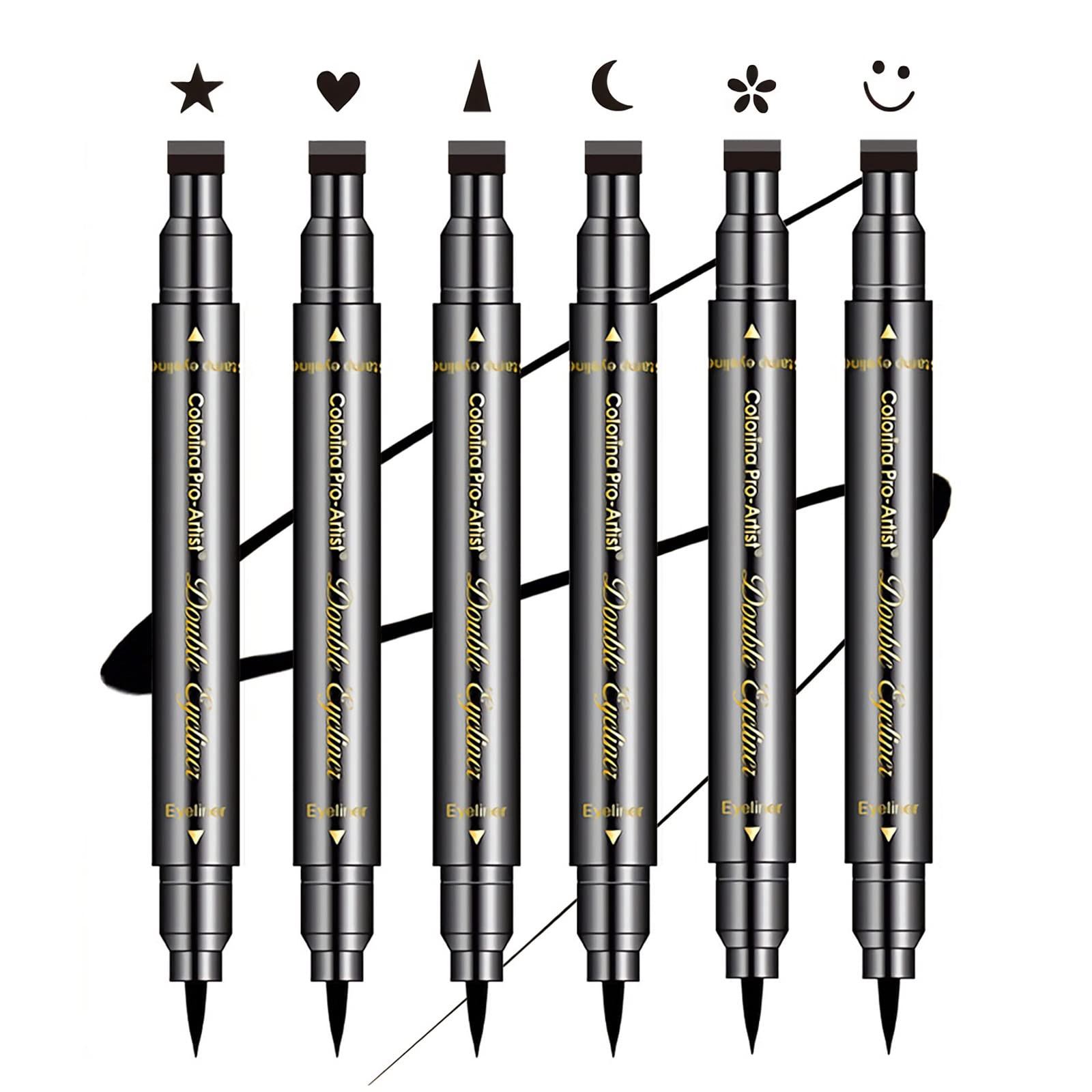 SUMEITANG double-headed eyeliner stamps set for precise lines and quick shaping