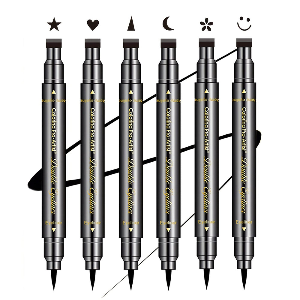 SUMEITANG double-headed eyeliner stamps set for precise lines and quick shaping