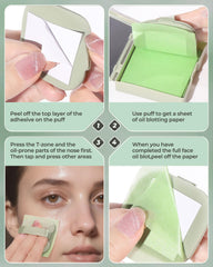 SUMEITANG dual-layer oil-control sheets maintain skin balance