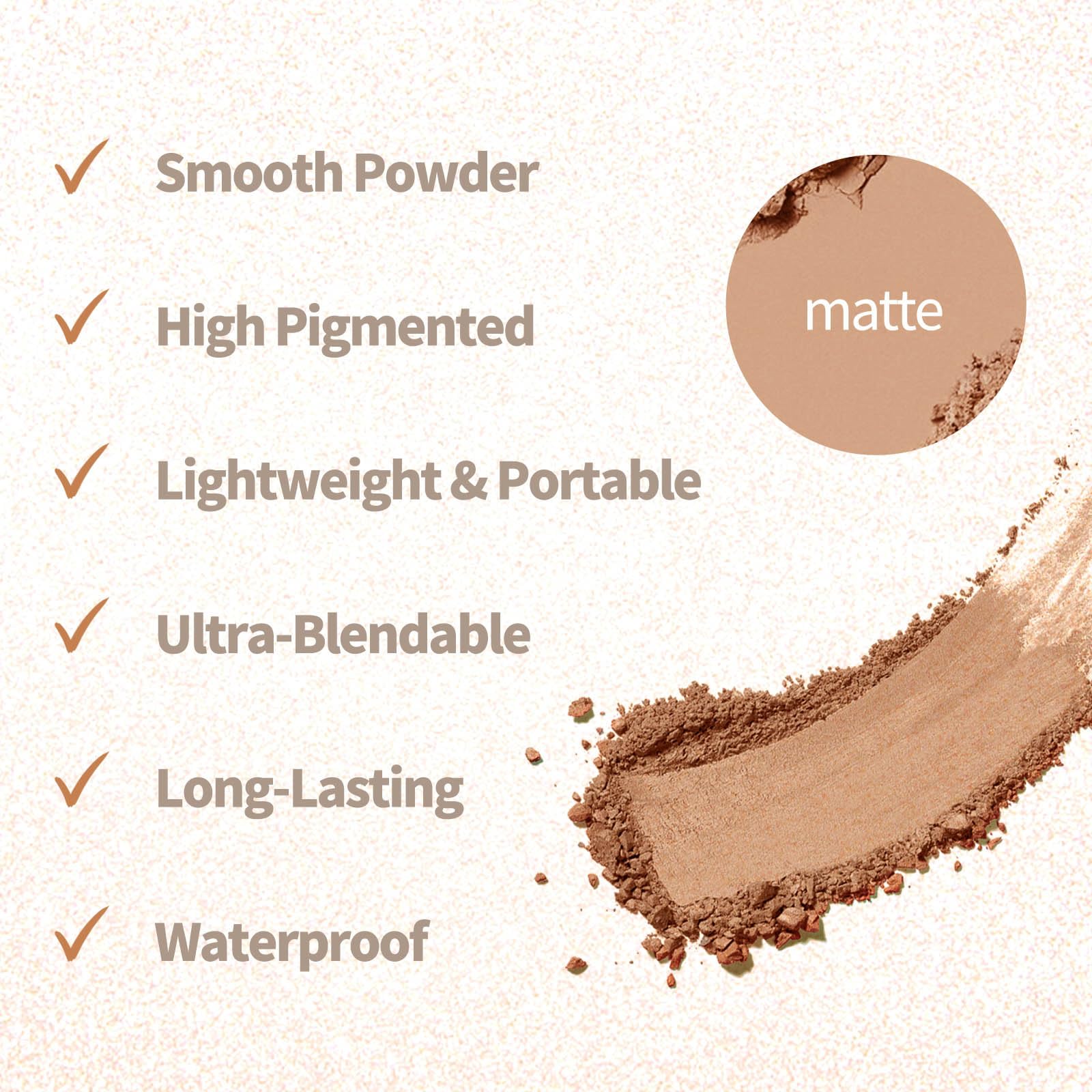 SUMEITANG easy blend matte shades create subtle to bold eye looks.