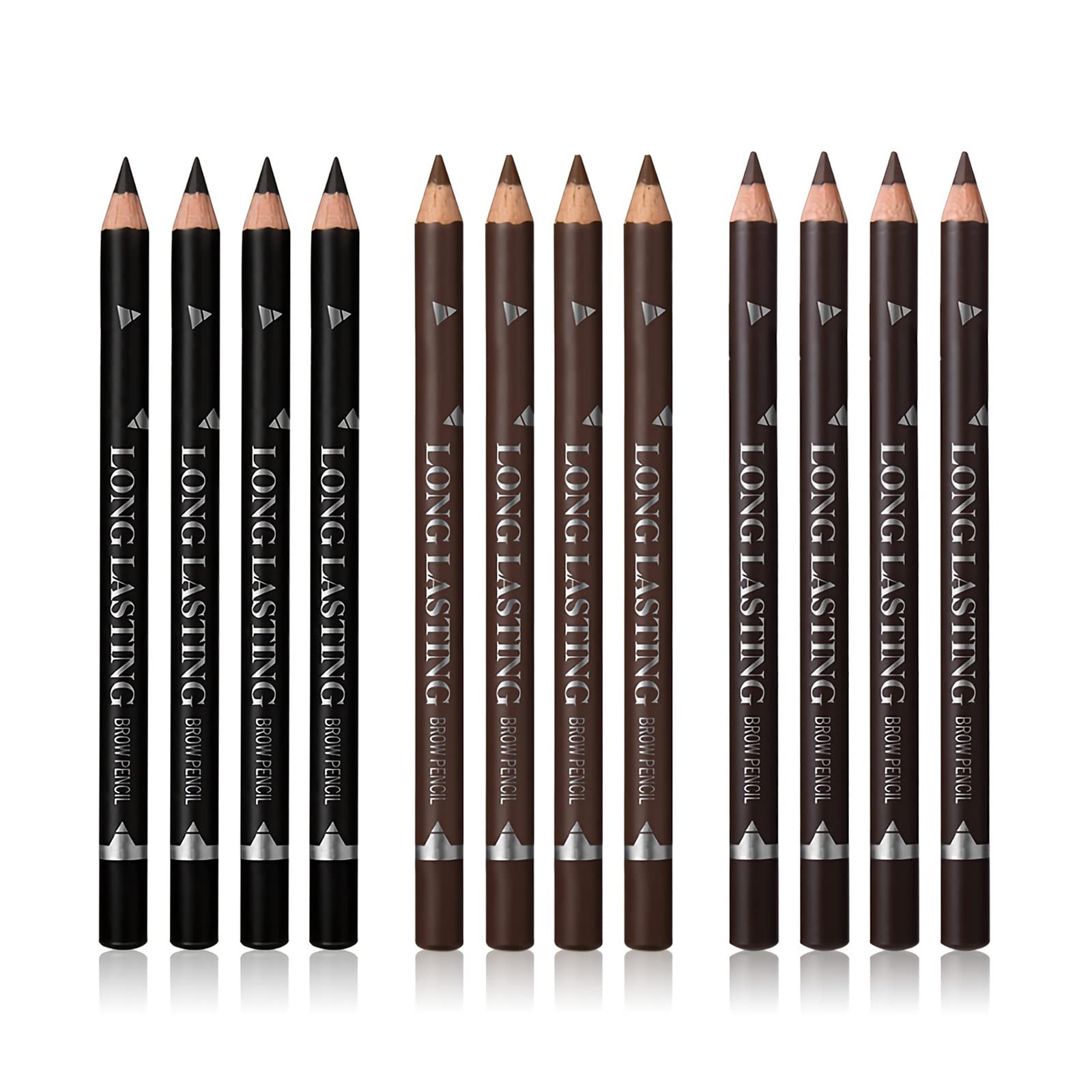 SUMEITANG eyebrow pencil eyeliner set in a 12-piece kit for versatile brows.