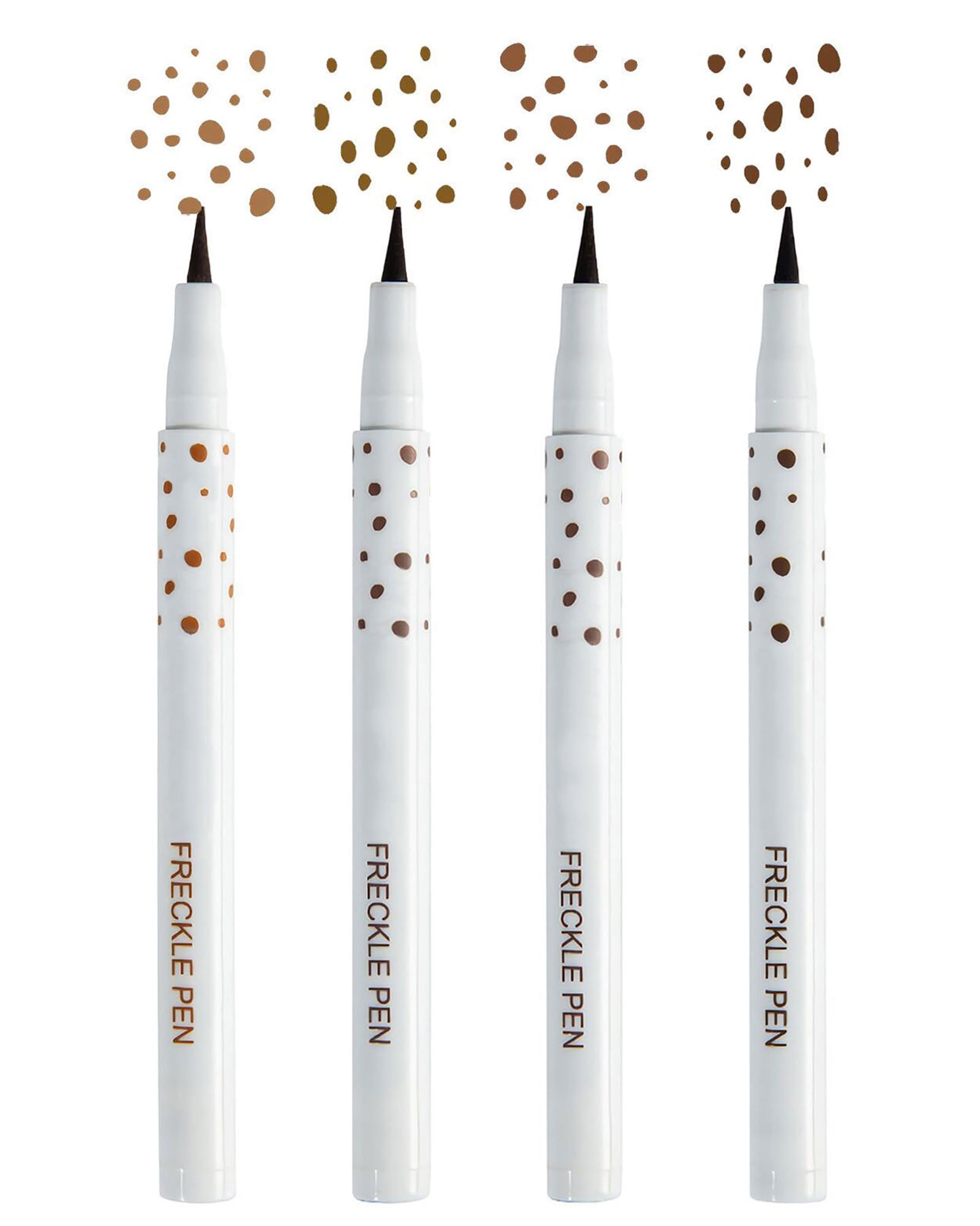 SUMEITANG Freckle Pen 4 Colors Kit front packaging with color options for sun-kissed look.