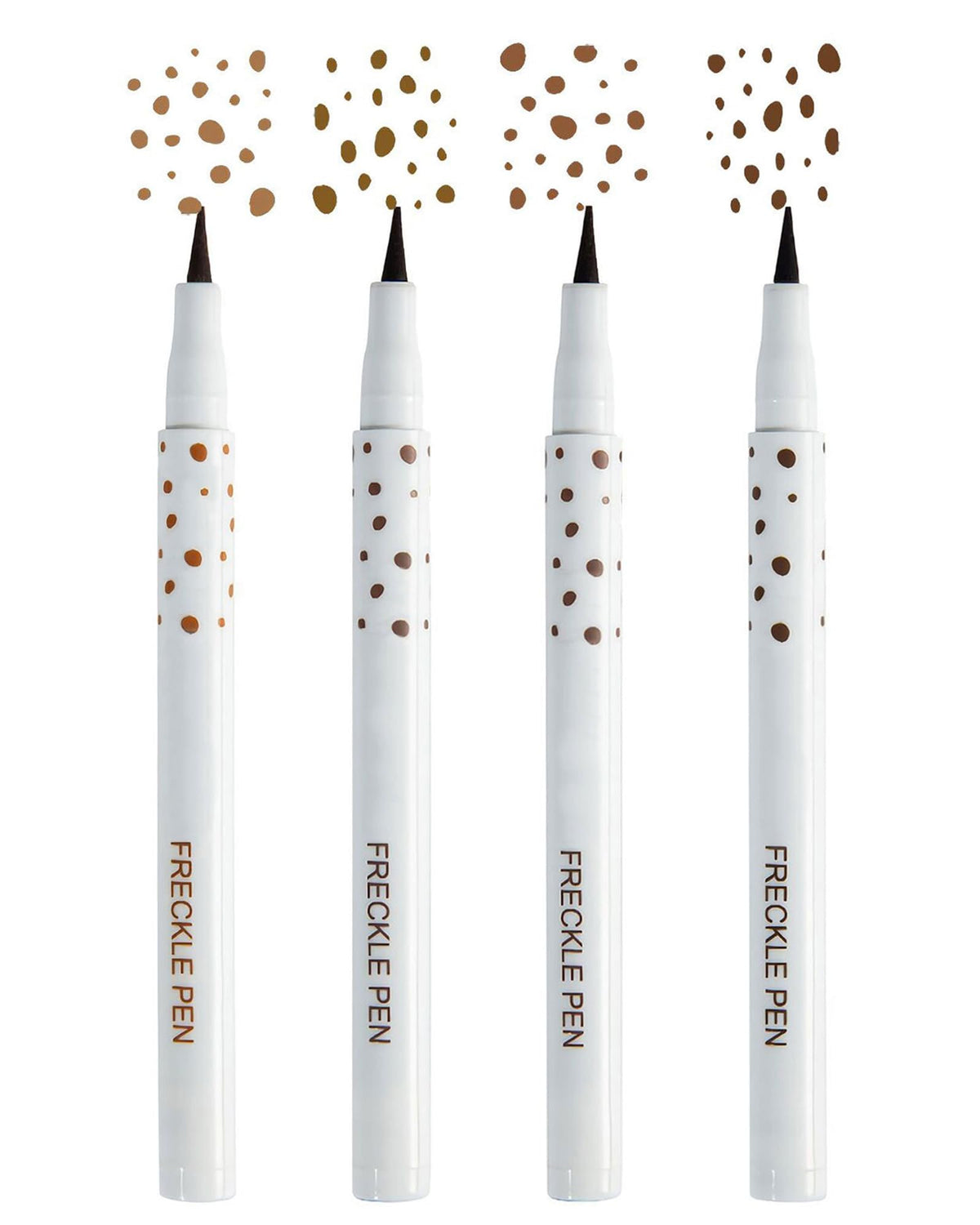 SUMEITANG Freckle Pen 4 Colors Kit front packaging with color options for sun-kissed look.