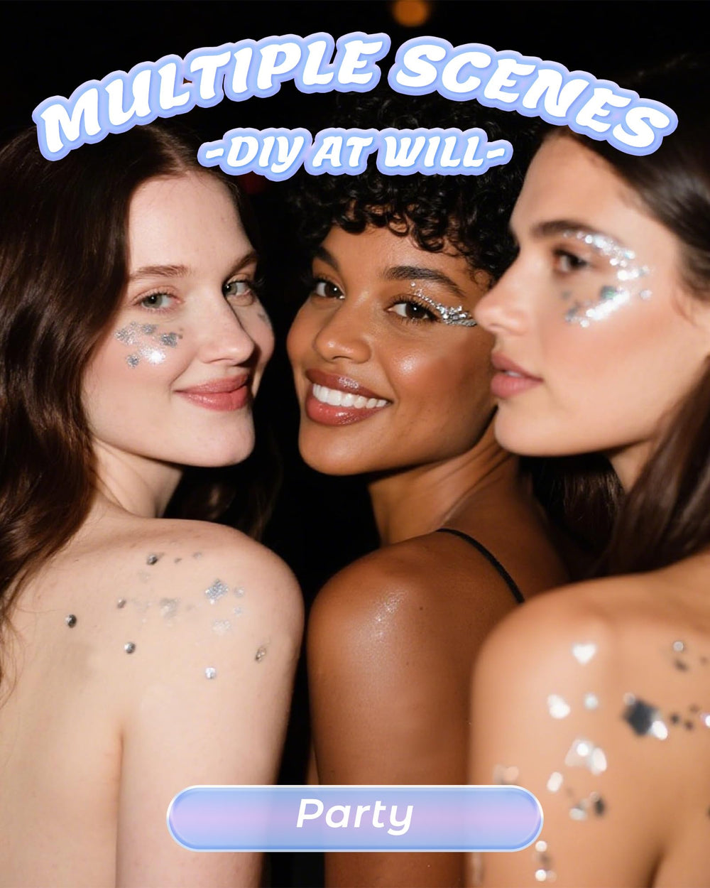 SUMEITANG glitter gel pink enhances festival makeup with sparkle