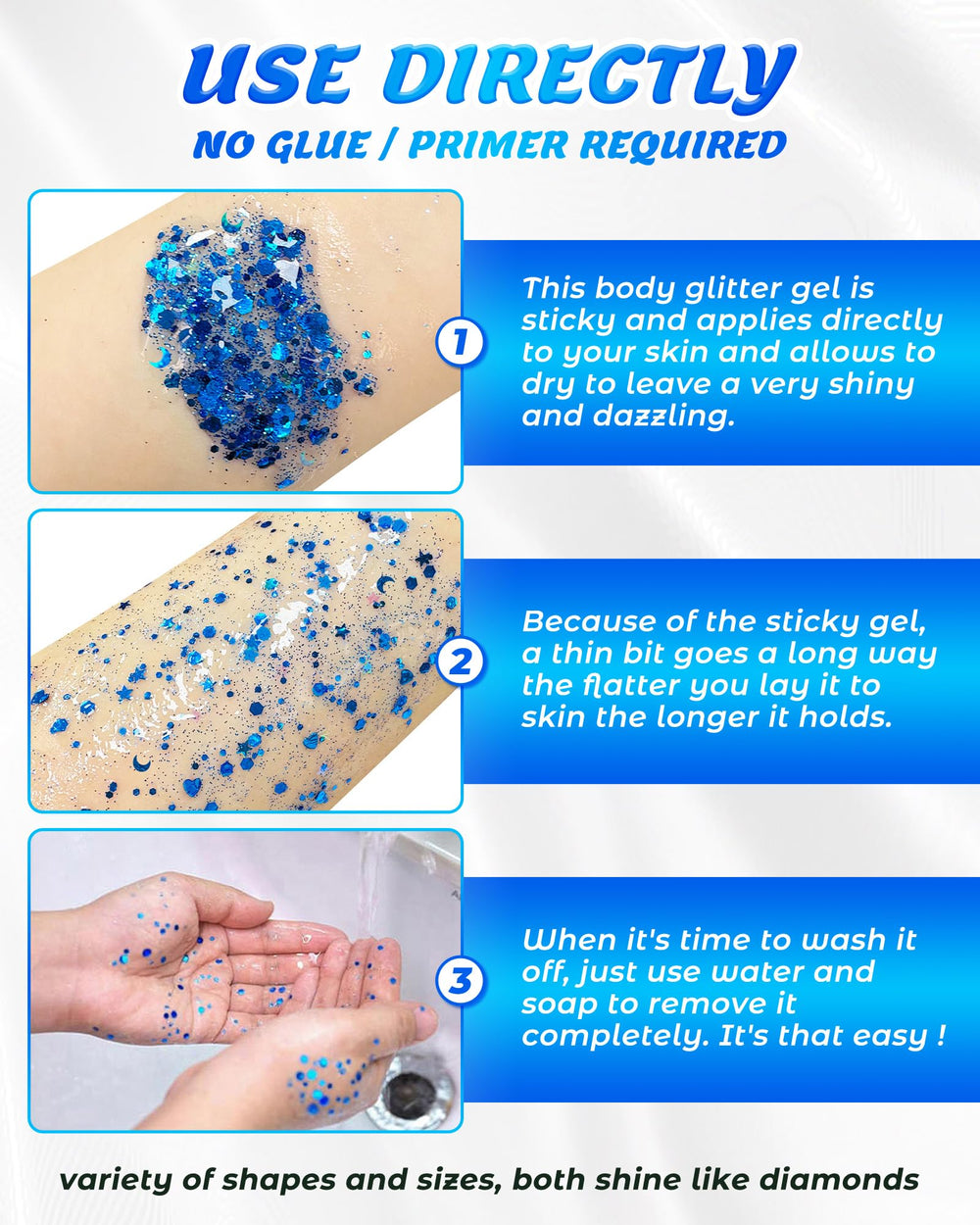 SUMEITANG glitter gel red shimmer for party color pop