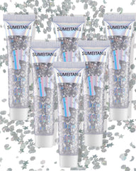 SUMEITANG glitter gel white for face and body glow at events
