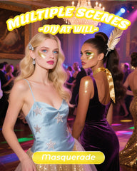 SUMEITANG Glitter gel on body creates festival-ready shimmer.