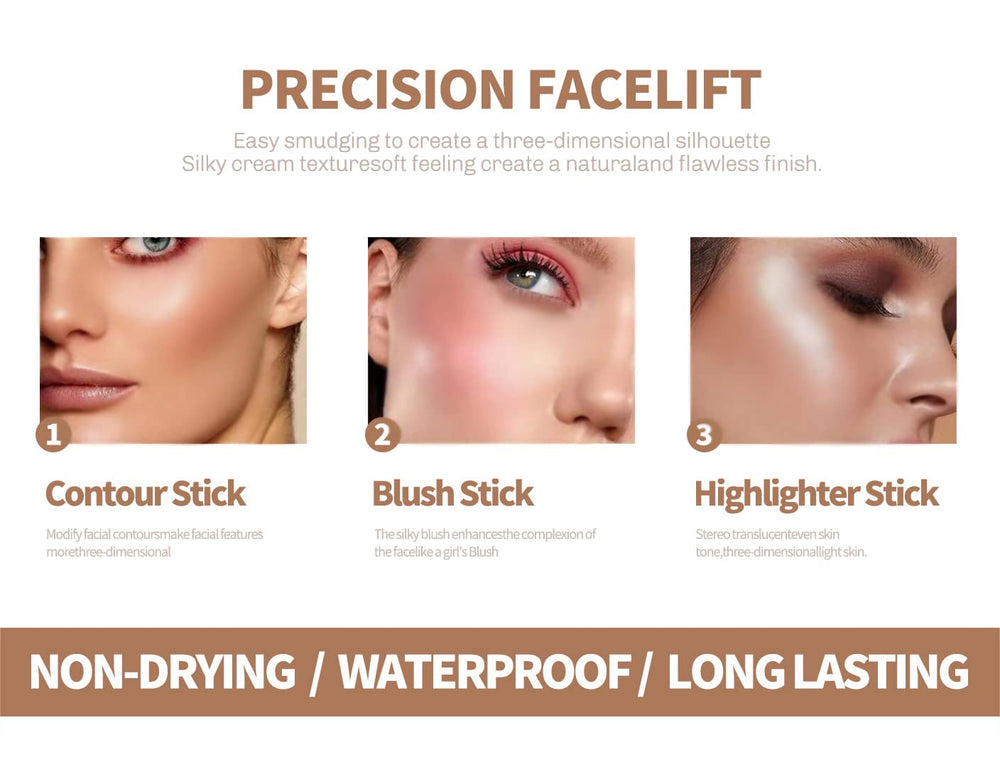 SUMEITANG makeup application brush demonstrates easy blending for a natural finish