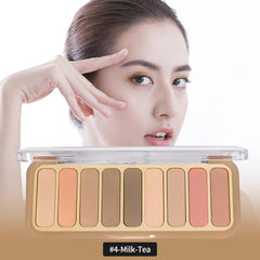SUMEITANG soft nude shades palette provides a smooth blend for everyday eye makeup.