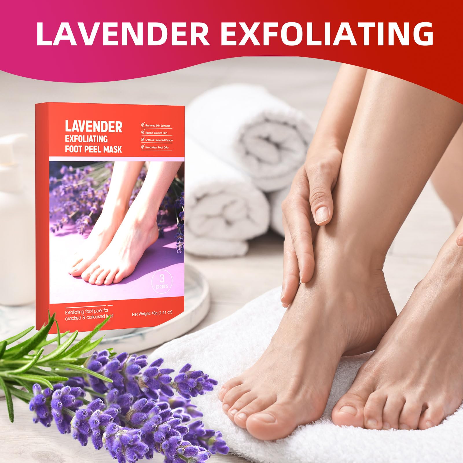 Sumetact Foot Peel Mask after-use feet appear smoother and refreshed.