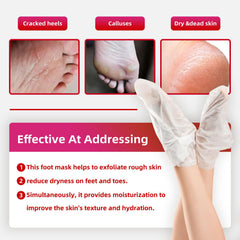 Sumetact Foot Peel Mask fruit acids ingredients emphasize gentle exfoliation.