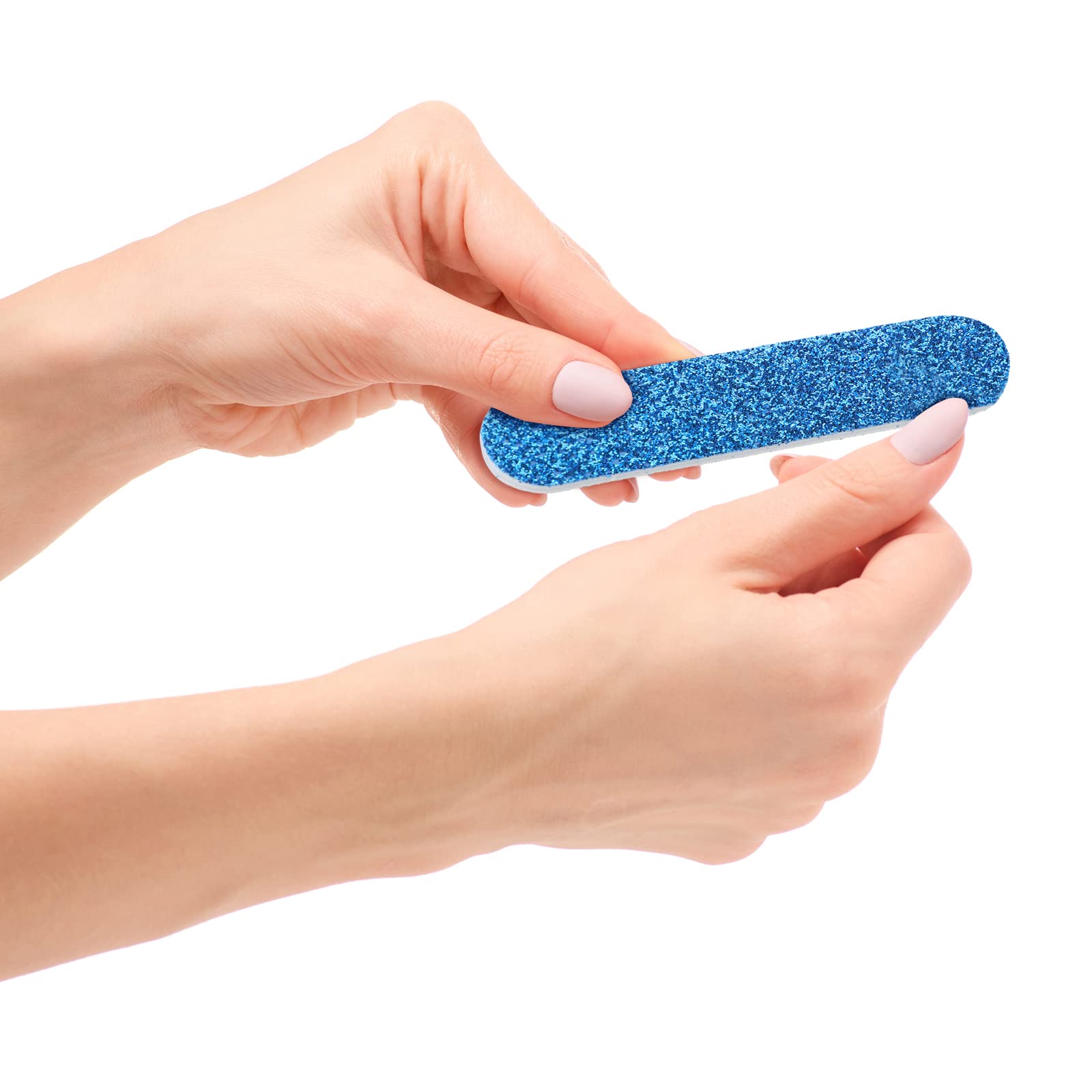 Sumind 100-piece bulk nail files in assorted colors for kits.