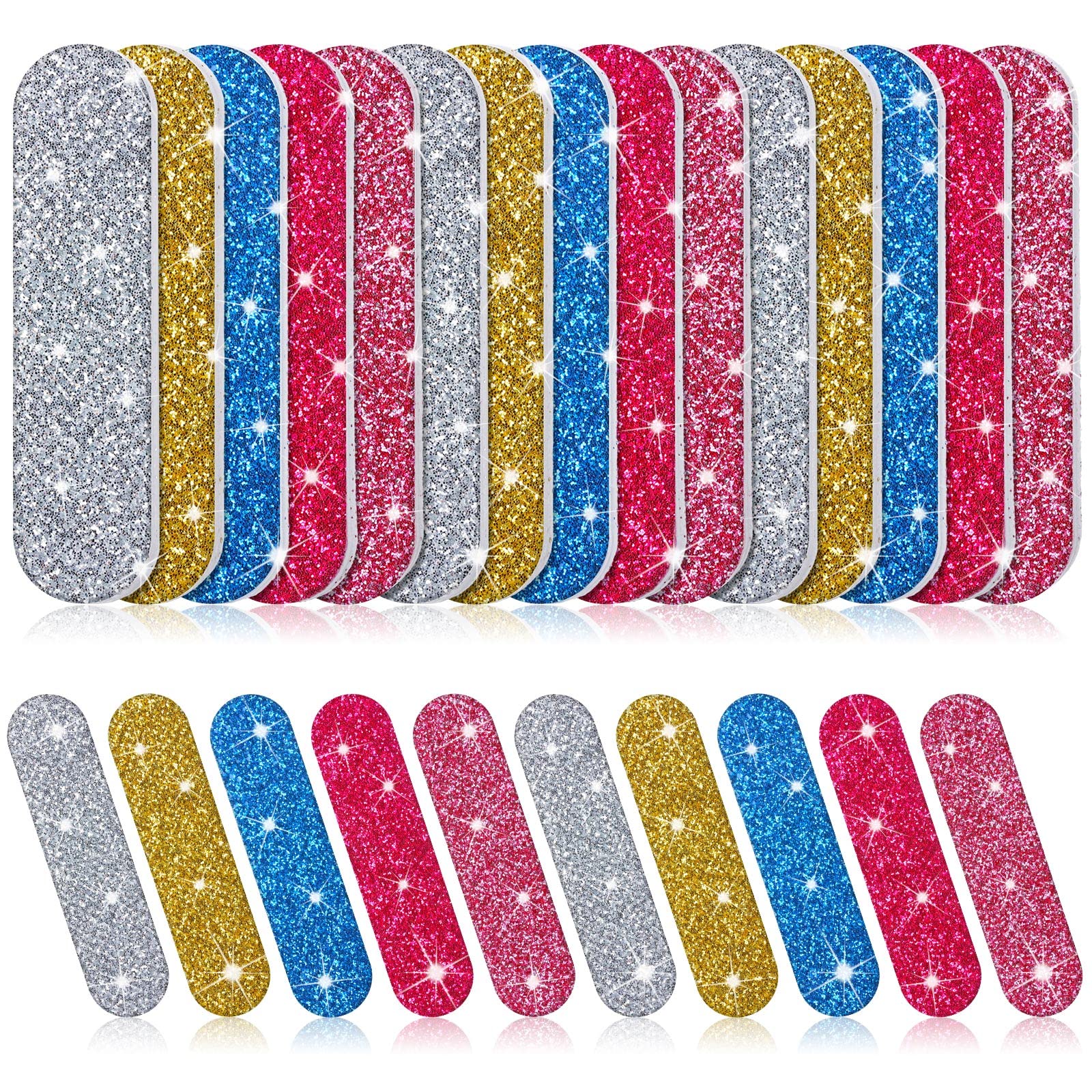 Sumind double-sided emery board with round ends for smooth shaping.