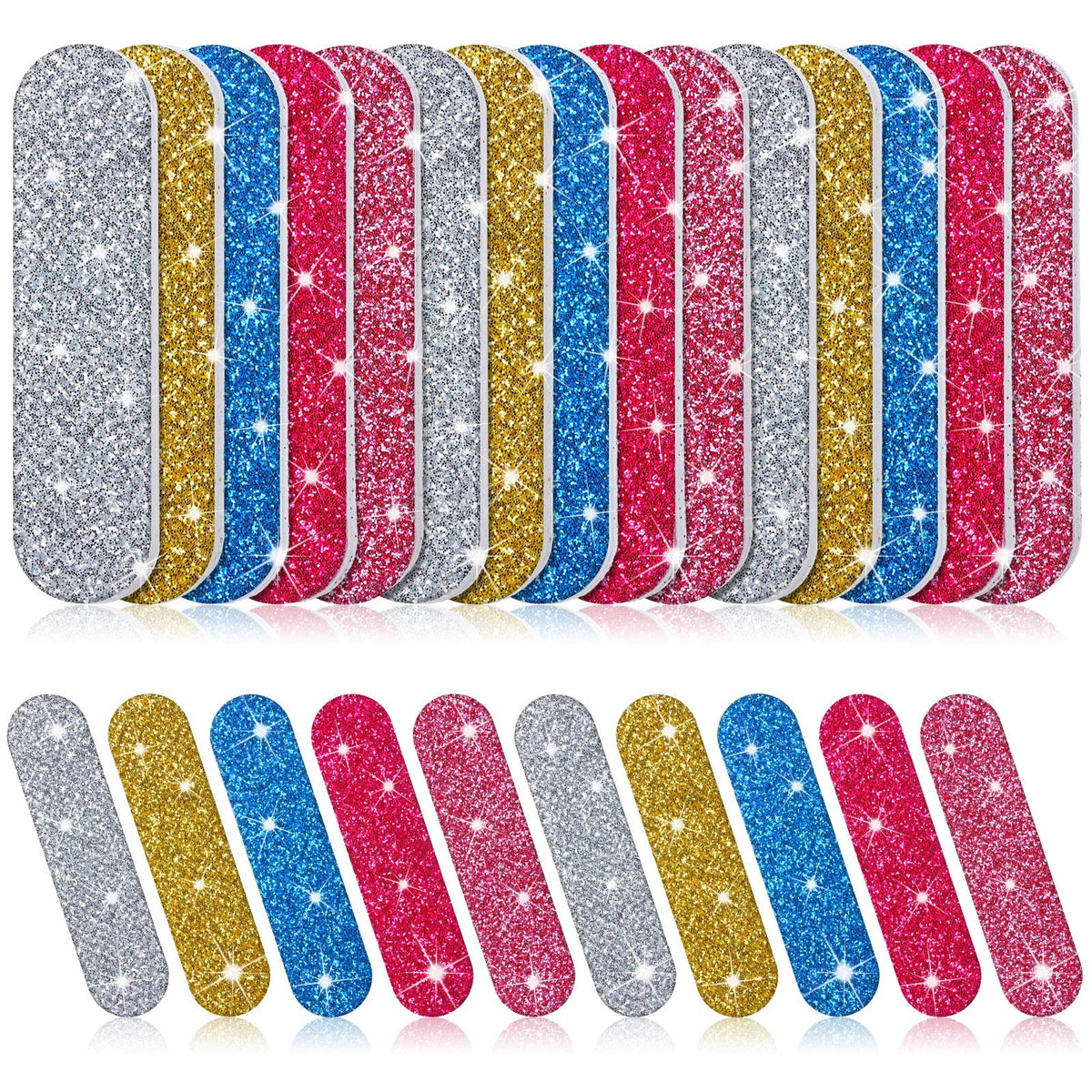 Sumind double-sided emery board with round ends for smooth shaping.