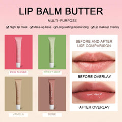 Summer Ferenity Pink Sugar tint swatch on lips for everyday polish and moisture