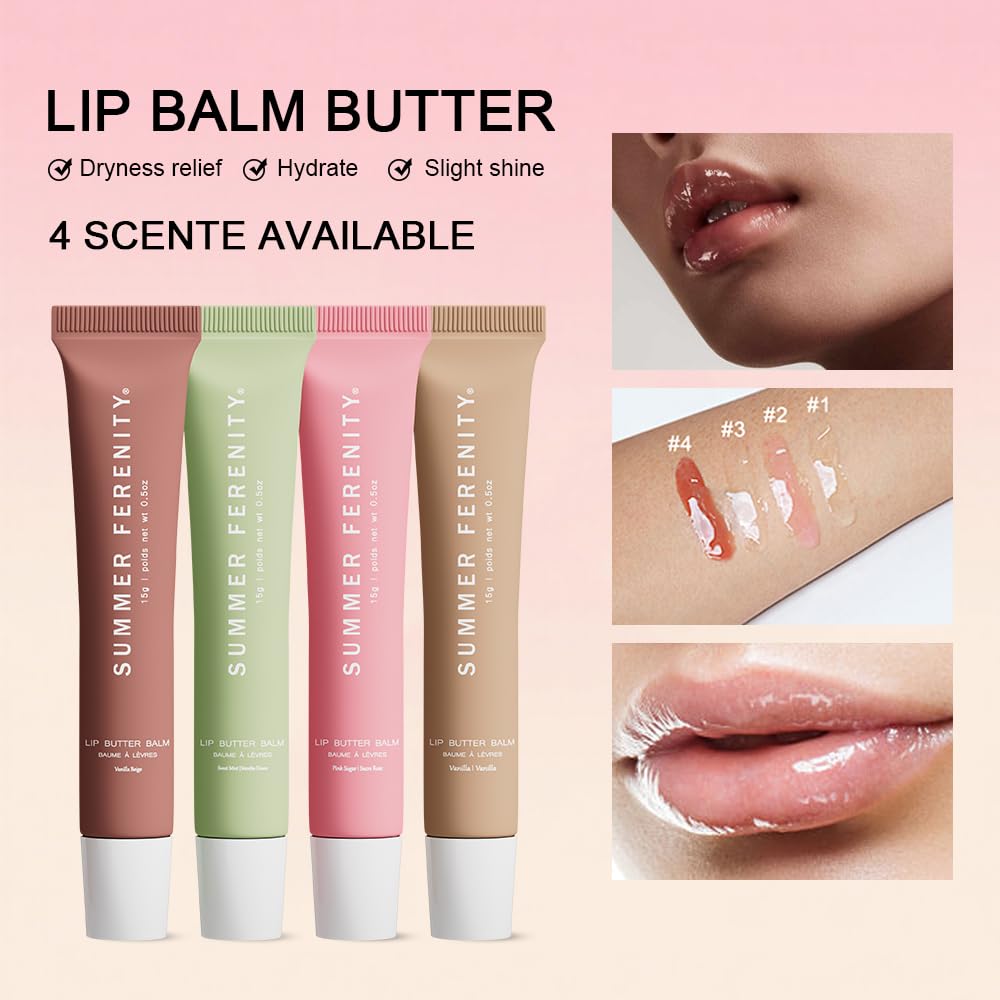 Slim packaging of Summer Ferenity Lip Butter Balm for easy travel use