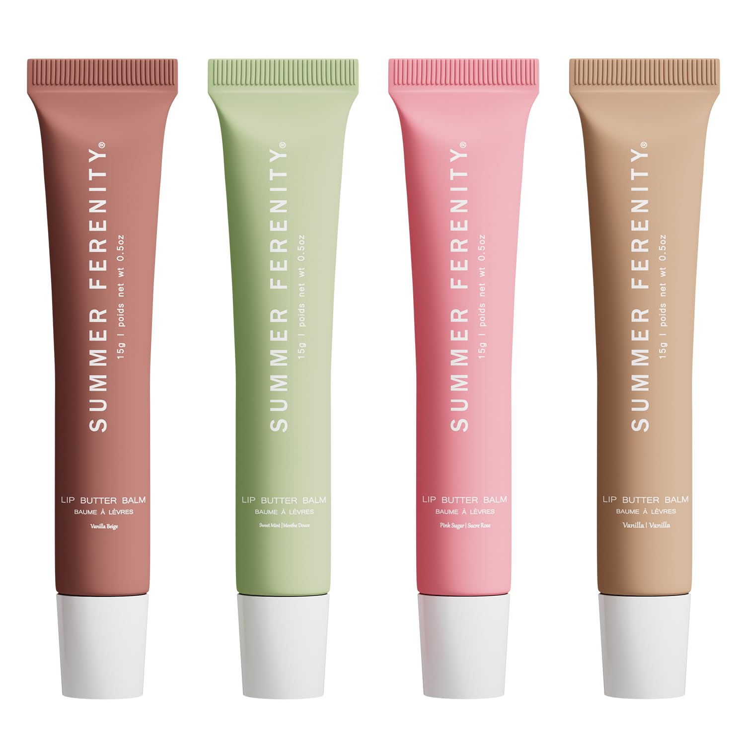 Summer Ferenity Lip Butter Balm tube front showing portable hydration on the go