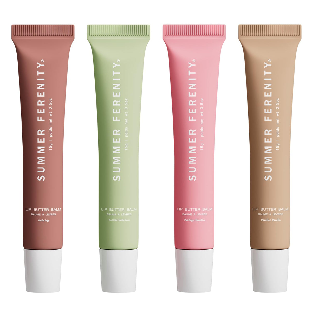 Summer Ferenity Lip Butter Balm tube front showing portable hydration on the go