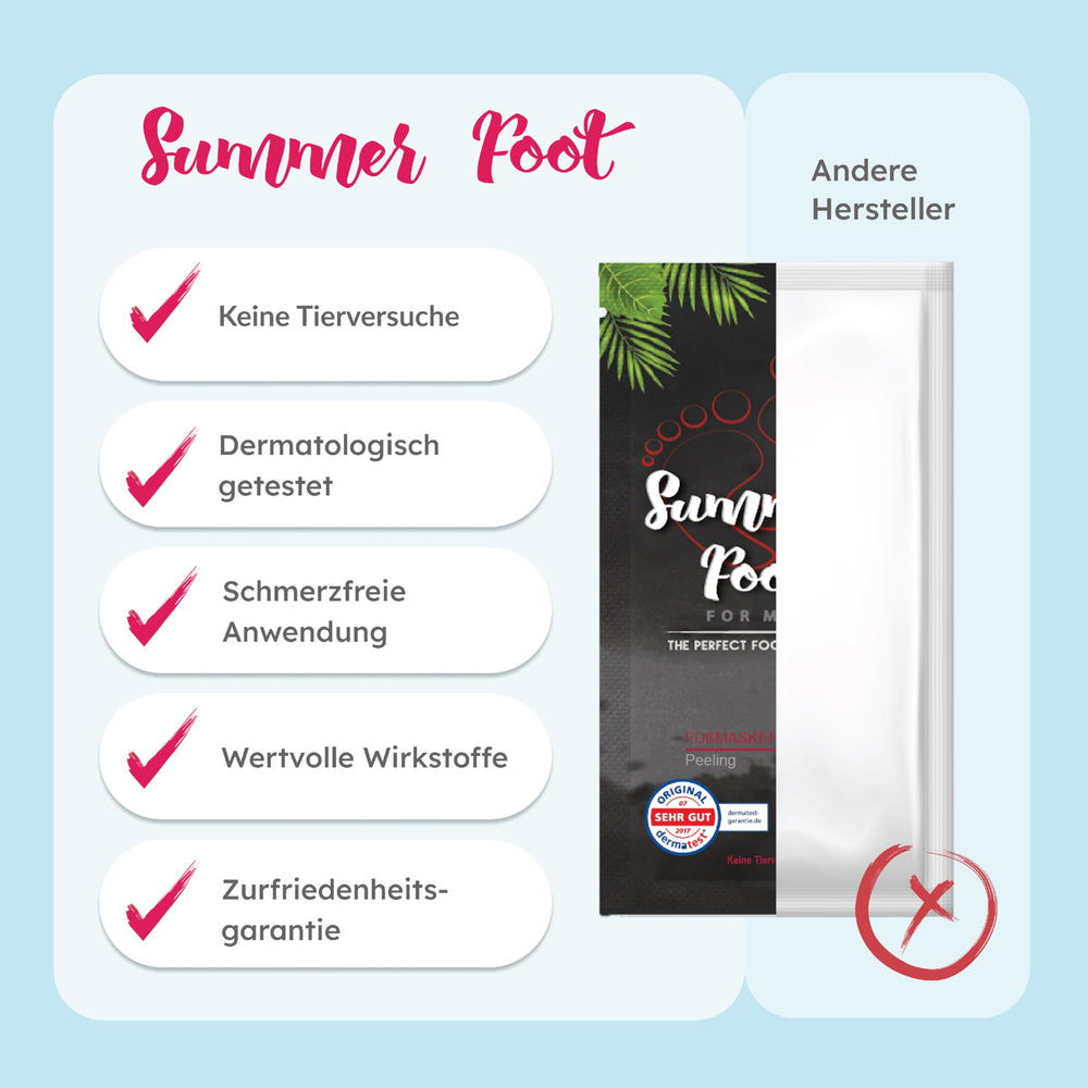 Summer Foot user wearing socks after treatment to boost absorption.