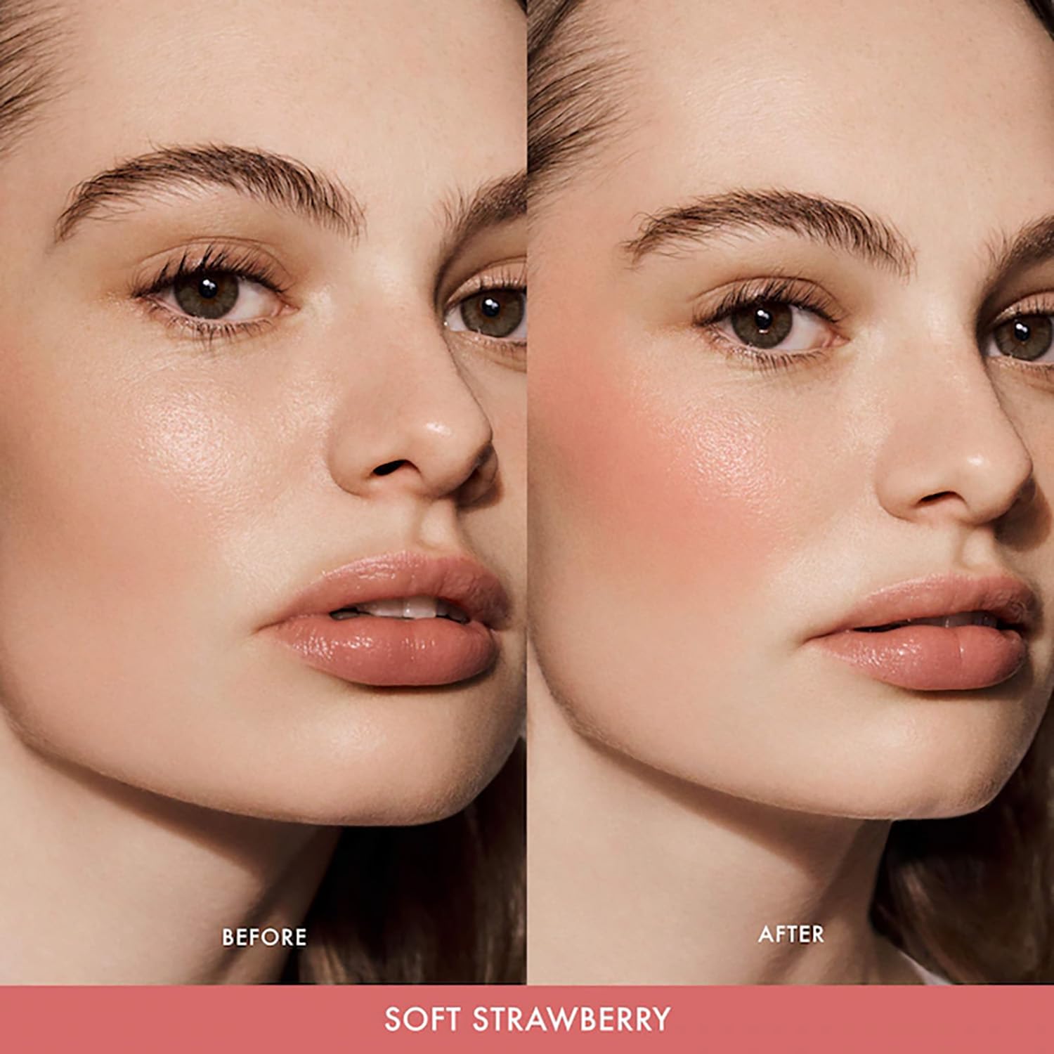 Lip tint application with Summer Fridays Blush Butter Balm for soft color