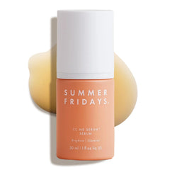 Summer Fridays CC Me Serum bottle pour highlighting glow-boosting brightening