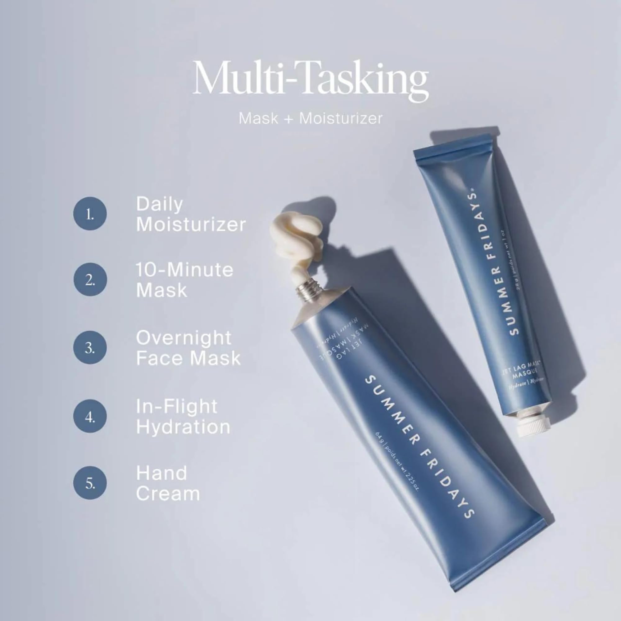 Summer Fridays gift set packaging front showing two skincare heroes.