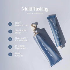 Summer Fridays gift set packaging front showing two skincare heroes.