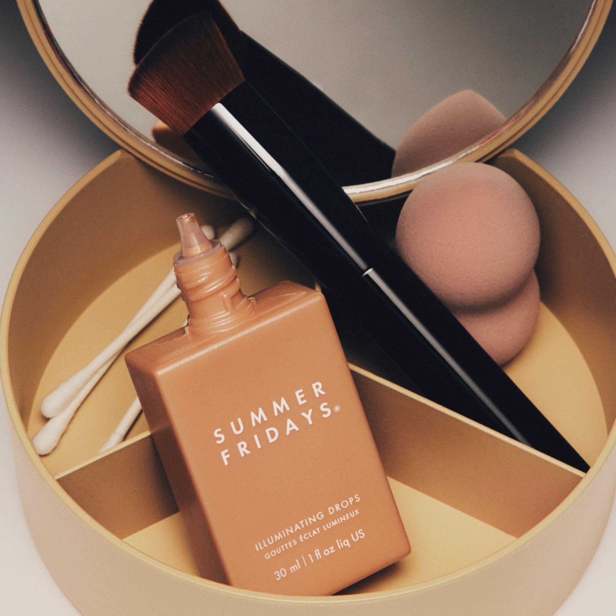 Glass skin effect achieved with Summer Fridays Illuminating Drops