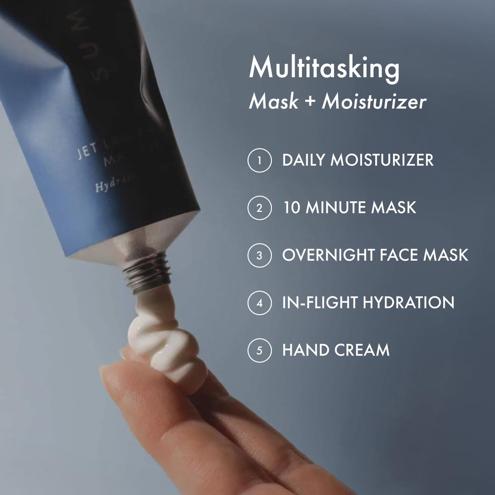 Nightly application of Summer Fridays Jet Lag Mask for overnight hydration