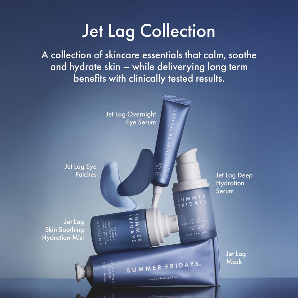 Summer Fridays Jet Lag Mask packaging and branding on display