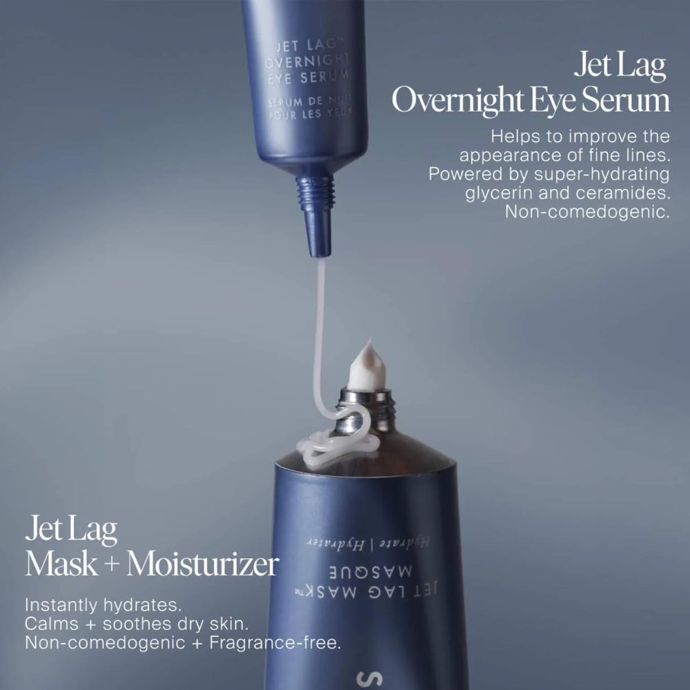 Swirl texture of Jet Lag serum indicating lightweight hydration