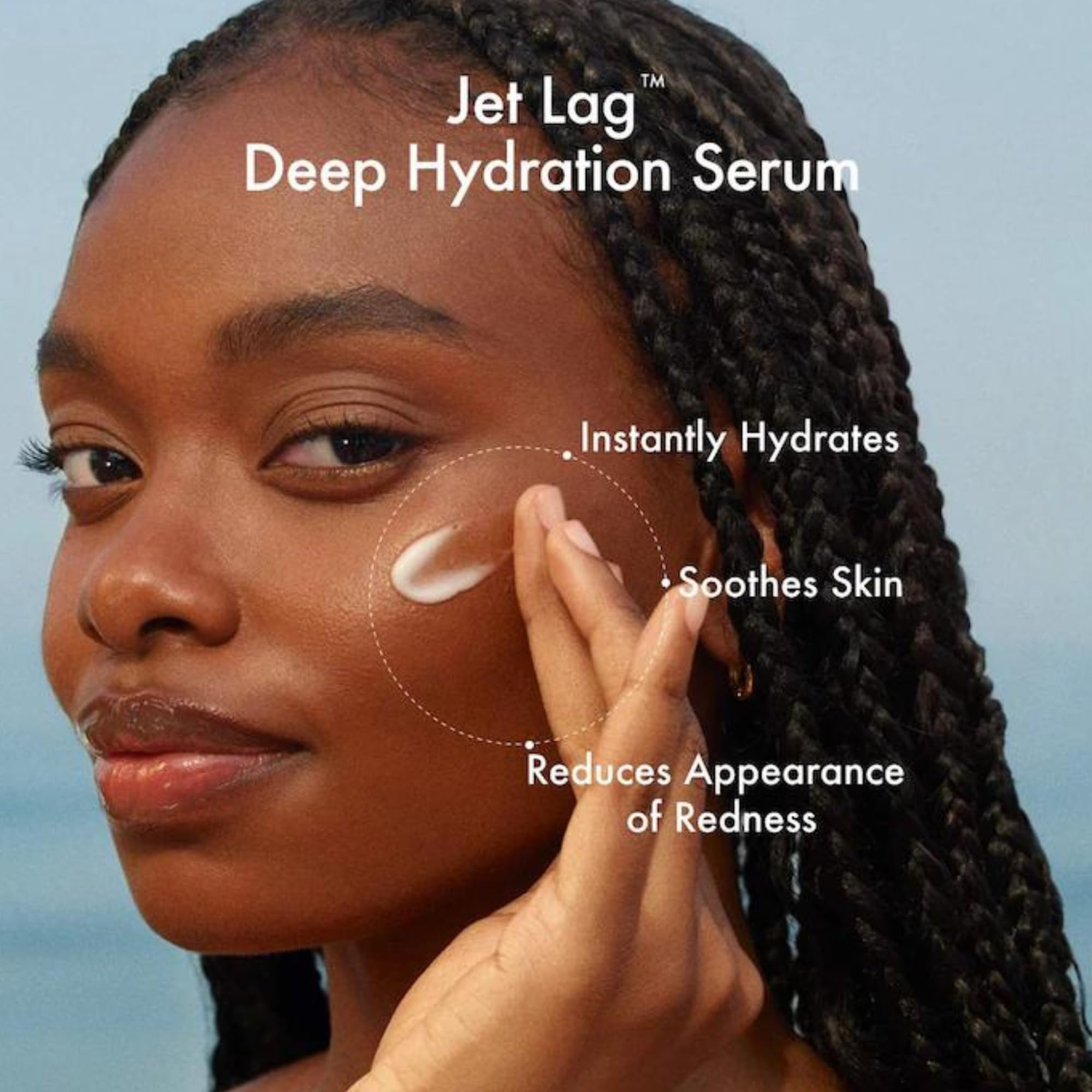 Summer Fridays in-use application showing smooth, even skin coverage.