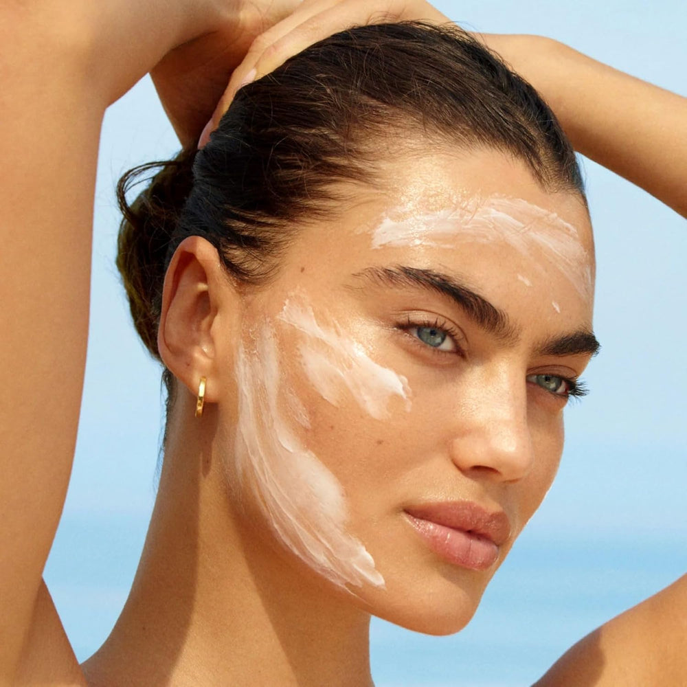Summer Fridays Mineral Milk Sunscreen texture appears lightweight and non-greasy.