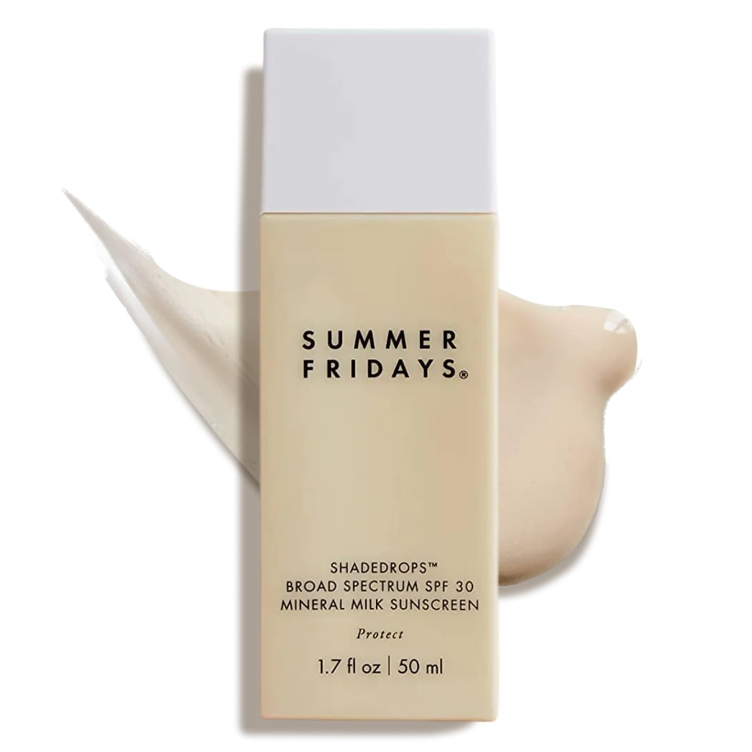 Summer Fridays ShadeDrops SPF 30 bottle for daily sun protection.